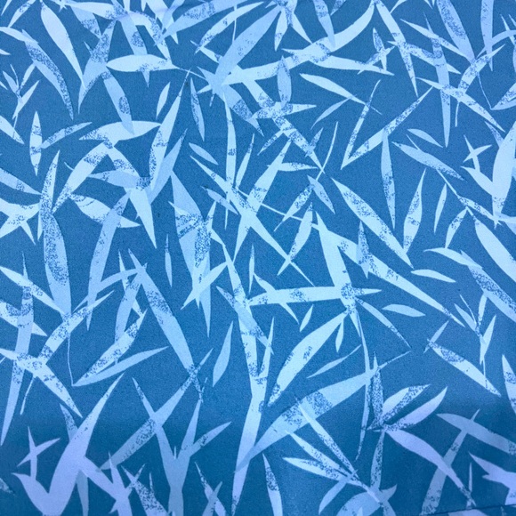 Merona Blue Leaf Print Midi Skirt - Picture 3 of 4